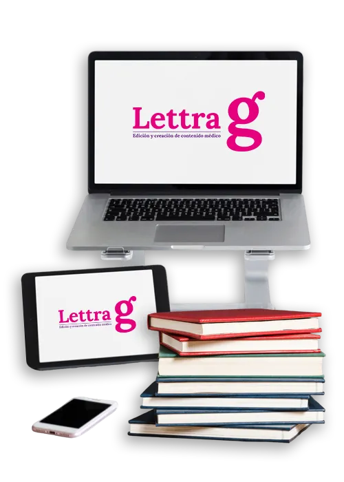 Computadora de agencia editorial lettra g, Agencia de diseño editorial lettra g, letra g